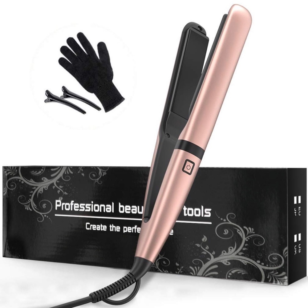 Rose Gold 2-in-1 Hair Straightener & Curling Iron